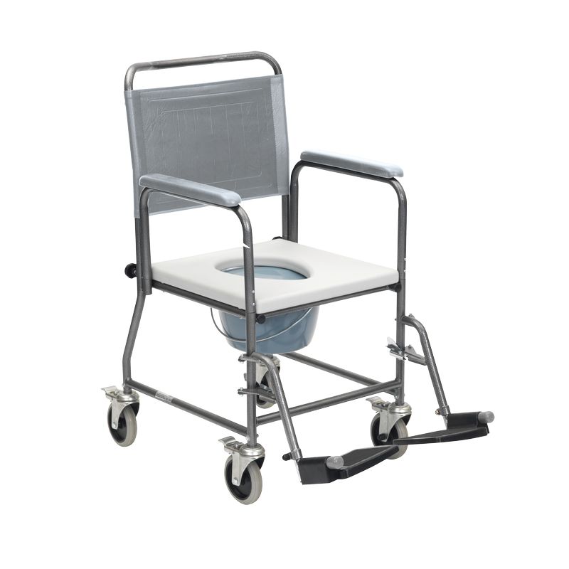 Silla Inodoro con Ruedas pequeñas 1 Silla Inodoro con Ruedas pequeñas